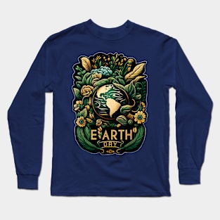 Earth Day Shirt Kids , Women & Men Cute 54th Earth Day 2024 Long Sleeve T-Shirt